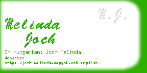 melinda joch business card